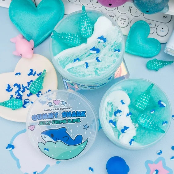 *NEW* Kawaii Slime Company Gummy Shark Jelly Creme Signature Dome™ Slime