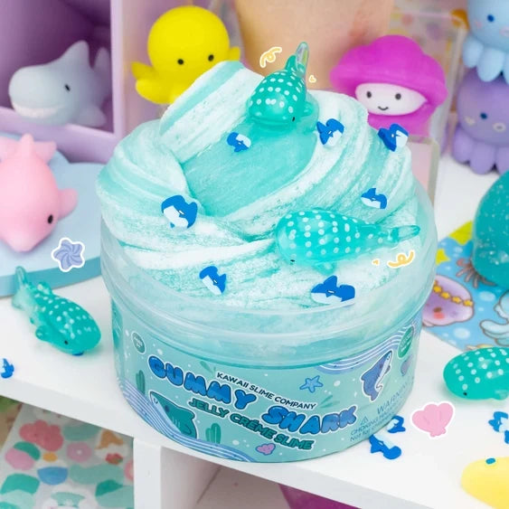 *NEW* Kawaii Slime Company Gummy Shark Jelly Creme Signature Dome™ Slime