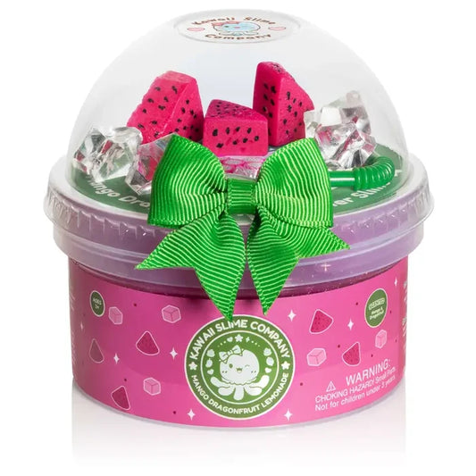 *NEW* Kawaii Slime Company Mango Dragonfruit Lemonade Refresher Jelly Cube Signature Dome™ Slime