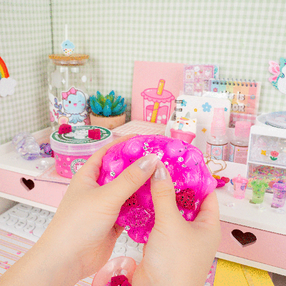 *NEW* Kawaii Slime Company Mango Dragonfruit Lemonade Refresher Jelly Cube Signature Dome™ Slime