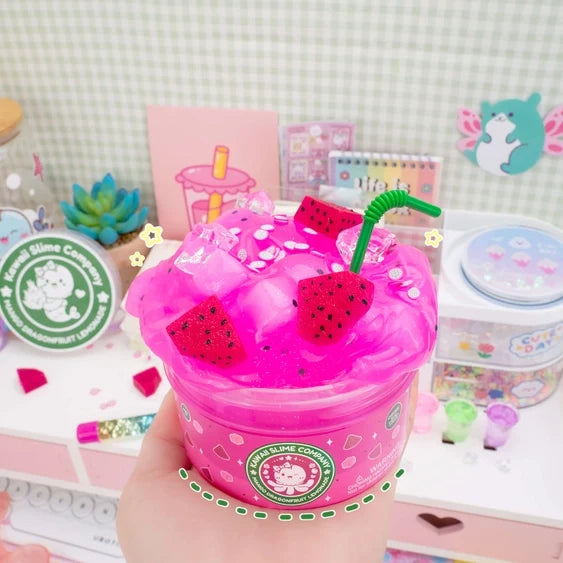 *NEW* Kawaii Slime Company Mango Dragonfruit Lemonade Refresher Jelly Cube Signature Dome™ Slime