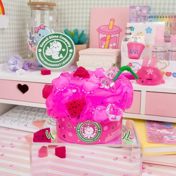 *NEW* Kawaii Slime Company Mango Dragonfruit Lemonade Refresher Jelly Cube Signature Dome™ Slime
