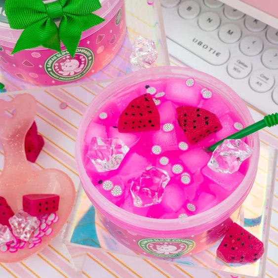 *NEW* Kawaii Slime Company Mango Dragonfruit Lemonade Refresher Jelly Cube Signature Dome™ Slime