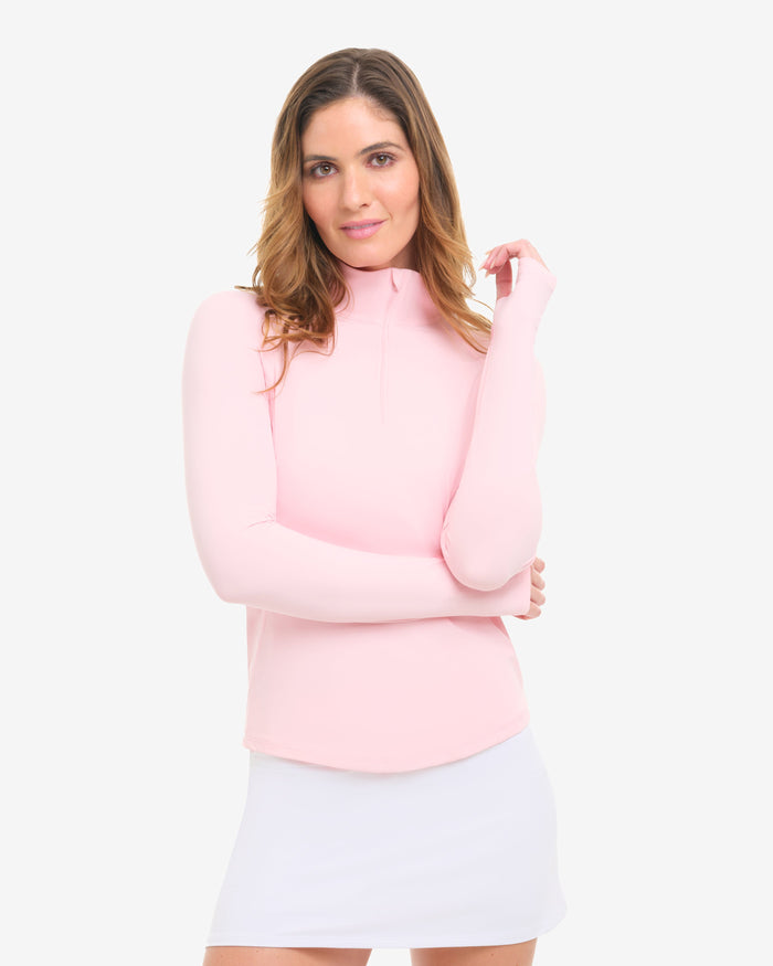 NEW WOMEN'S MOCK ZIP TOP (3100)