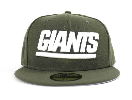 New York Giants New Era 59Fifty Fitted Hat (Olive White Gray Under Brim)