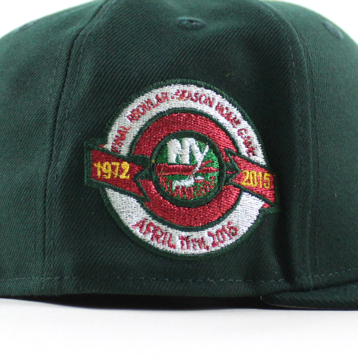 New York Islanders 1972-2015 Patch New Era 59Fifty Fitted Hat (Dark Green Gray Under Brim)