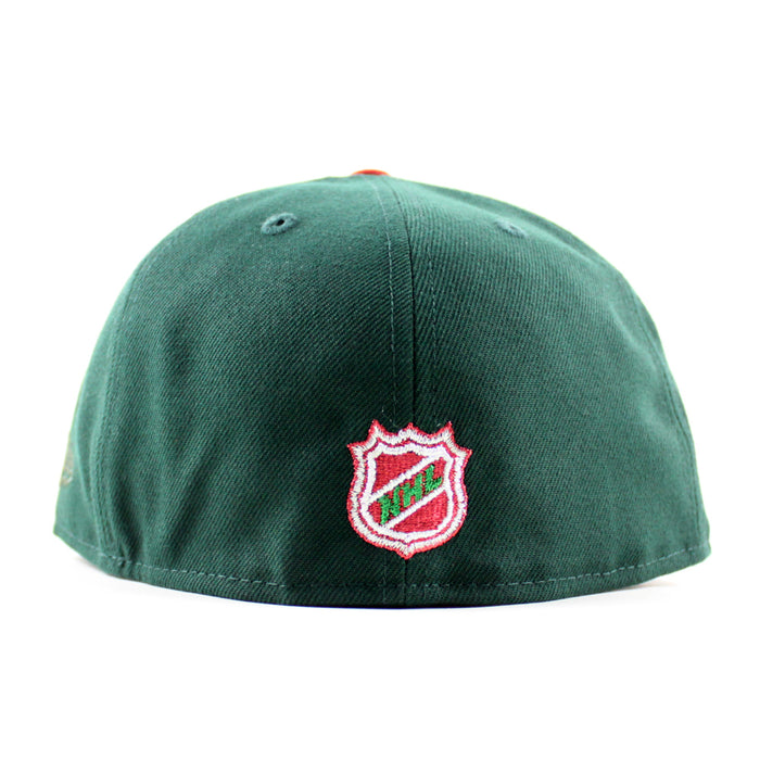 New York Islanders 1972-2015 Patch New Era 59Fifty Fitted Hat (Dark Green Gray Under Brim)