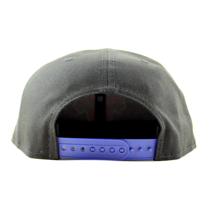 New York Knicks Champions Patch New Era 9Fifty Snapback Hat (Black Royal Blue Gray Under Brim)