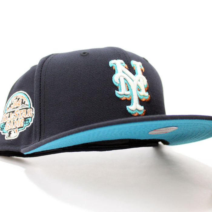 New York Mets 2013 All-Star Game 59Fifty New Era Fitted Hat (GITD Navy Aqua Under Brim)