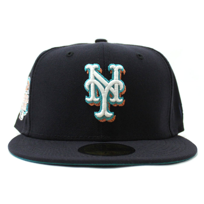 New York Mets 2013 All-Star Game 59Fifty New Era Fitted Hat (Glow in the Dark Navy Turquoise Under Brim)