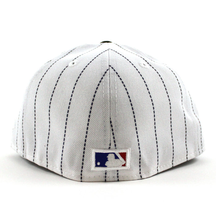New York Mets 2013 All-Star Game New Era 59Fifty Fitted Hat (White Pinstripes Black Blue Under Brim)