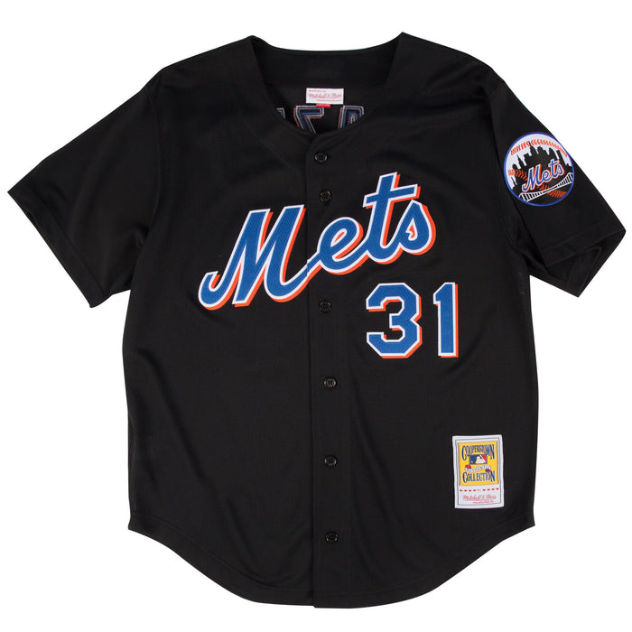 New York Mets #31 Mike Piazza 2000 Mitchell and Ness Authentic Mesh BP Jersey