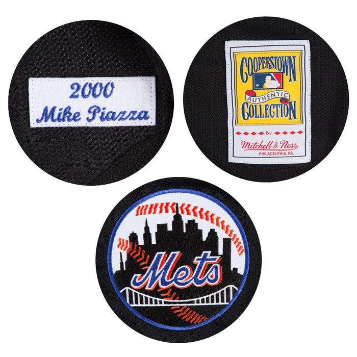 New York Mets #31 Mike Piazza 2000 Mitchell and Ness Authentic Mesh BP Jersey