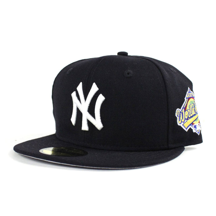 New York Yankees 1996 World Series Side Patch New Era 59Fifty Fitted Hats (Gray Under Brim)