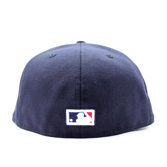 New York Yankees 1999 World Series New Era 59Fifty Fitted Hat (Glow in the Dark Logo Navy Dark Floral Under Brim)