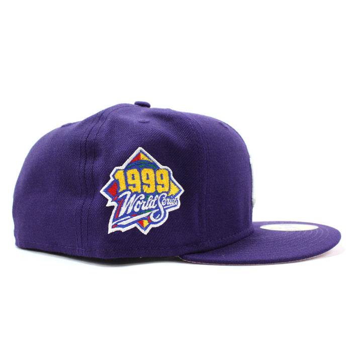 New York Yankees 1999 World Series New Era 59Fifty Fitted Hat (Purple Pink Under Brim)