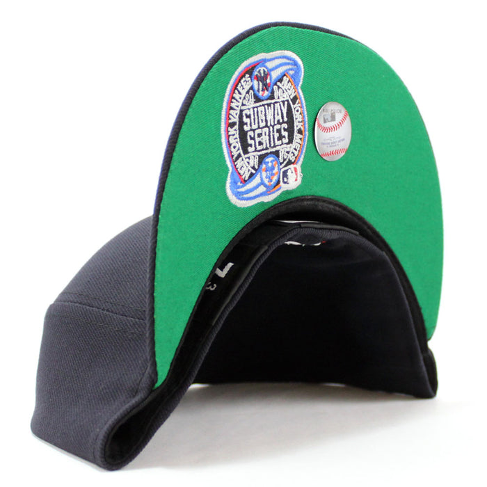 New York Yankees Subway Series New Era 59Fifty Fitted Hat (Navy Green Under Brim)