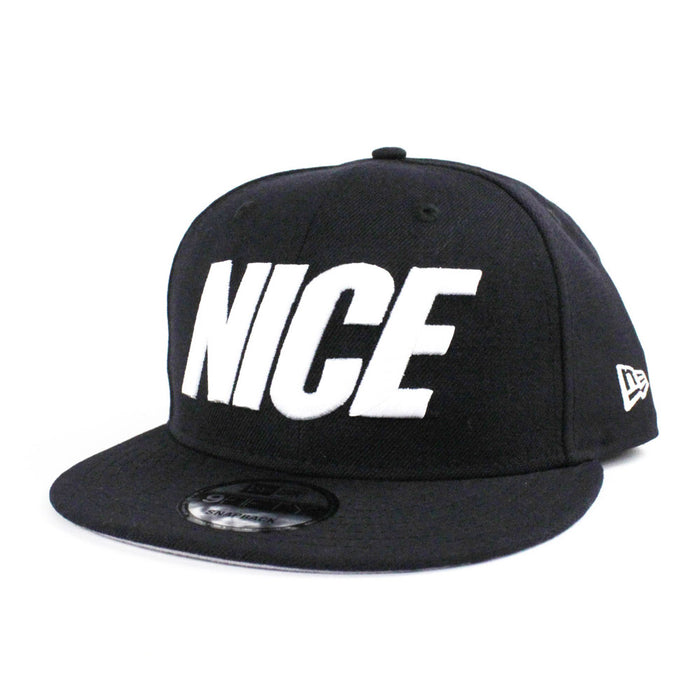 Nice New Era 9Fifty Snapback Hat (Navy Gray Under Brim)
