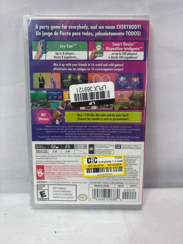 Nintendo Switch Everybody 1-2-Switch *New Sealed