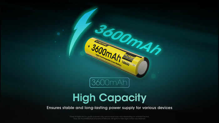 Nitecore NL1836R 18650 3600MAH USB-C Battery