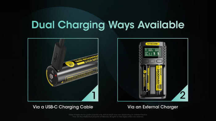 Nitecore NL1836R 18650 3600MAH USB-C Battery