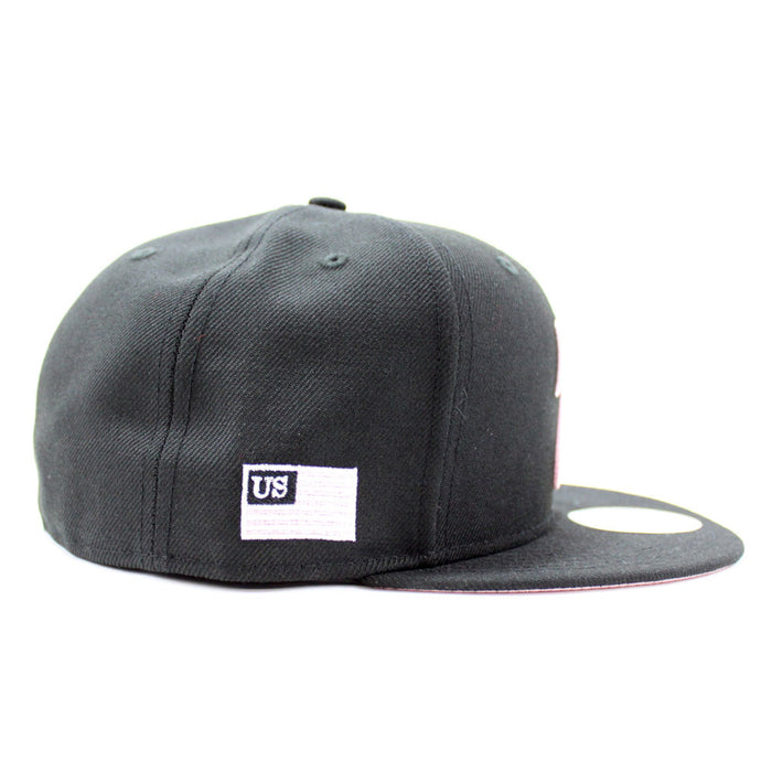 NJ Script New Era 59Fifty Fitted Hat (Black Pink Under Brim)