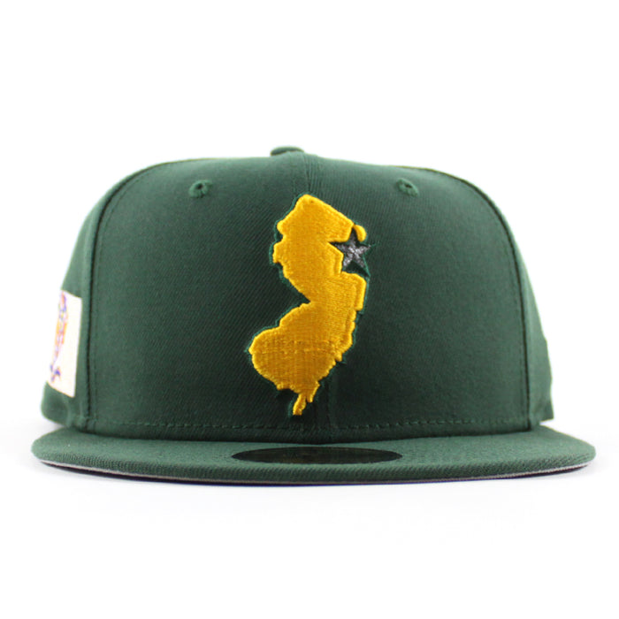 NJ State New Era 59Fifty Fitted Hat (Mountain Green Gray Under Brim)