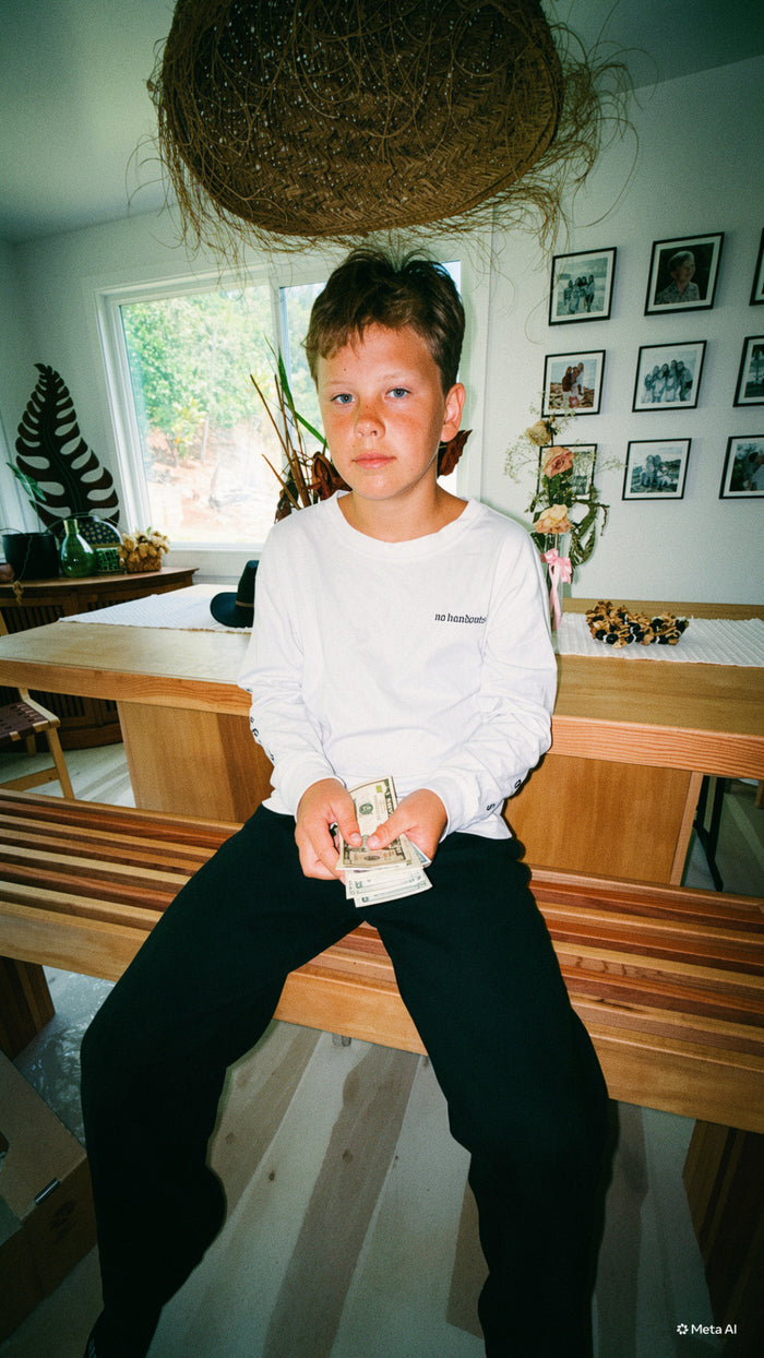 No Handouts Youth LS Tee