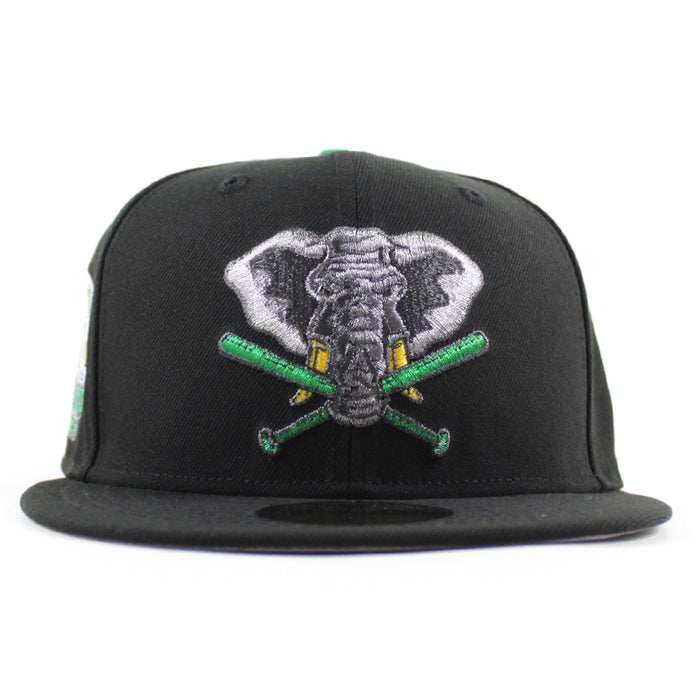 Oakland Athletics A Century of As Baseball New Era 59Fifty Fitted Hat (Black Gray Under Brim)