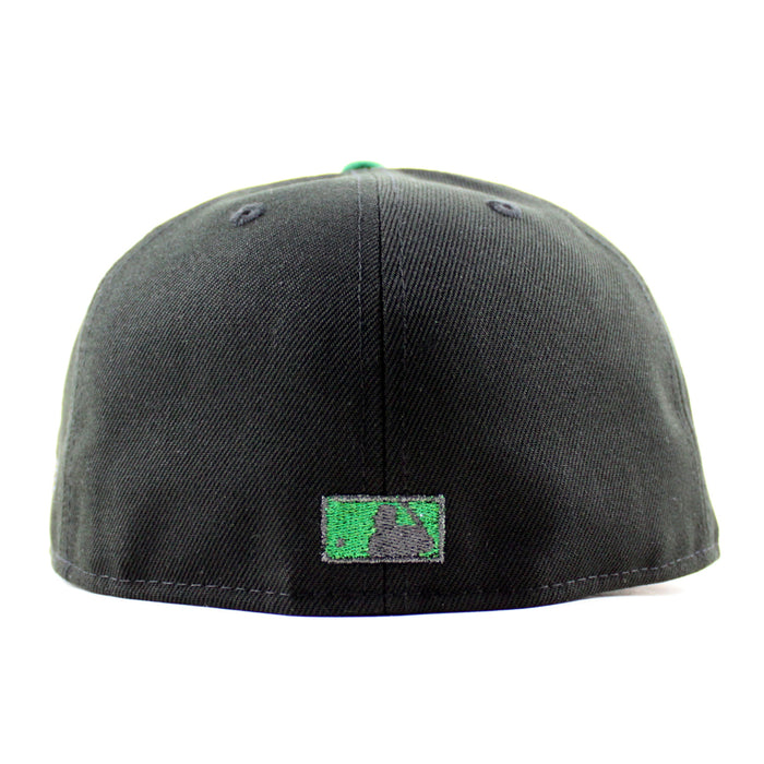 Oakland Athletics A Century of As Baseball New Era 59Fifty Fitted Hat (Black Gray Under Brim)
