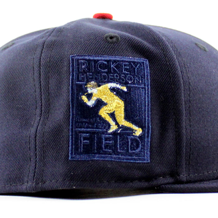 Oakland Athletics Ricky Henderson New Era 59Fifty Fitted Hat (Navy Gray Under Brim)