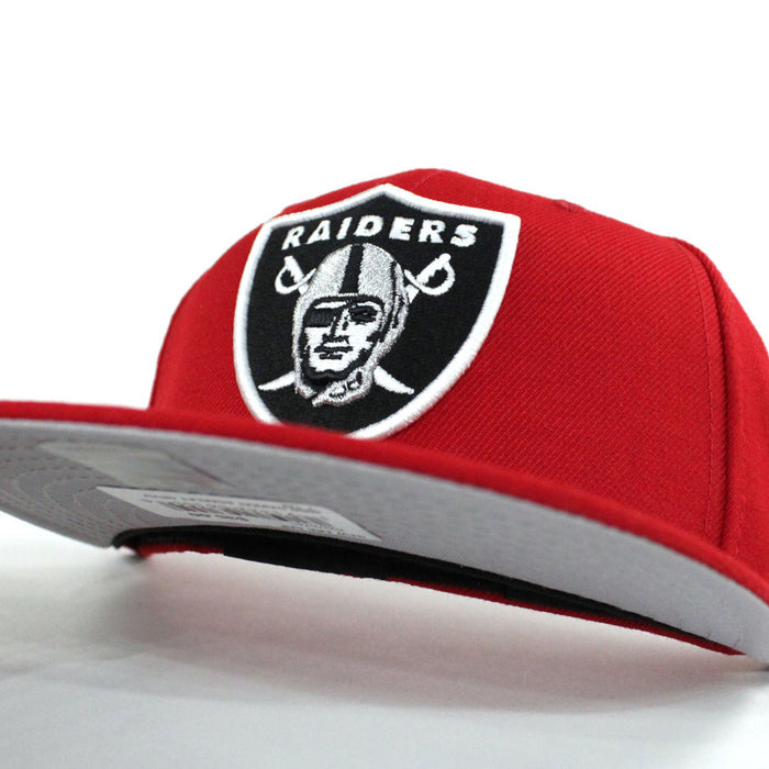 Oakland Raiders New Era 59Fifty Fitted Hat (Red Gray Under Brim)