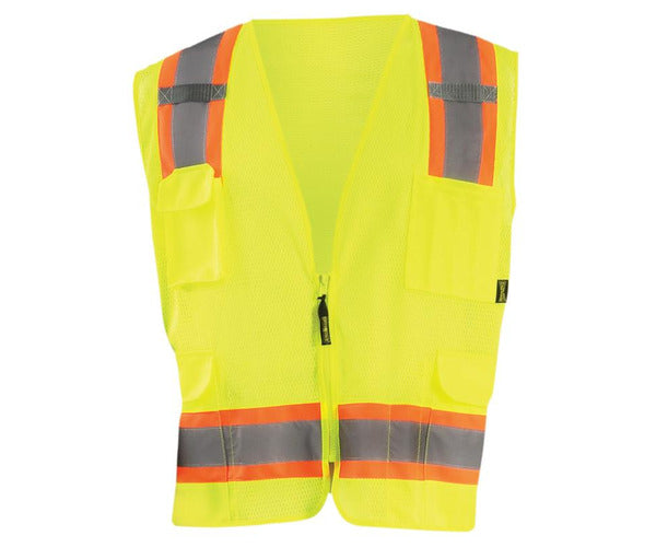 OccuNomix High Visibility Two-Tone Surveyor Mesh Vest Vests OccuNomix