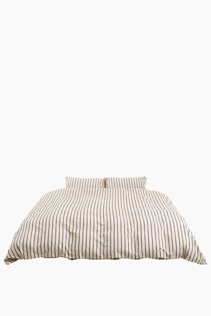 Organic Cotton Percale Bedding | Hopper Stripes