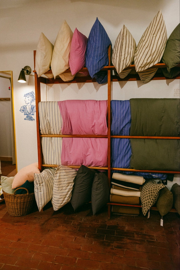 Organic Cotton Percale Bedding | Needle Stripes