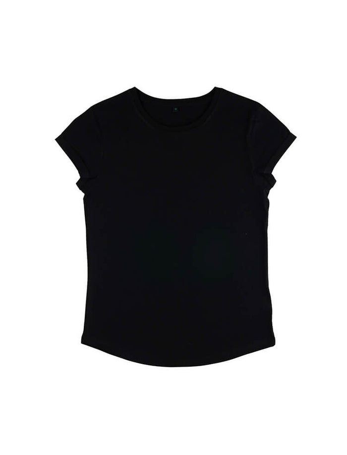 Organic Cotton Rolled Sleeve T-shirt | Bascora
