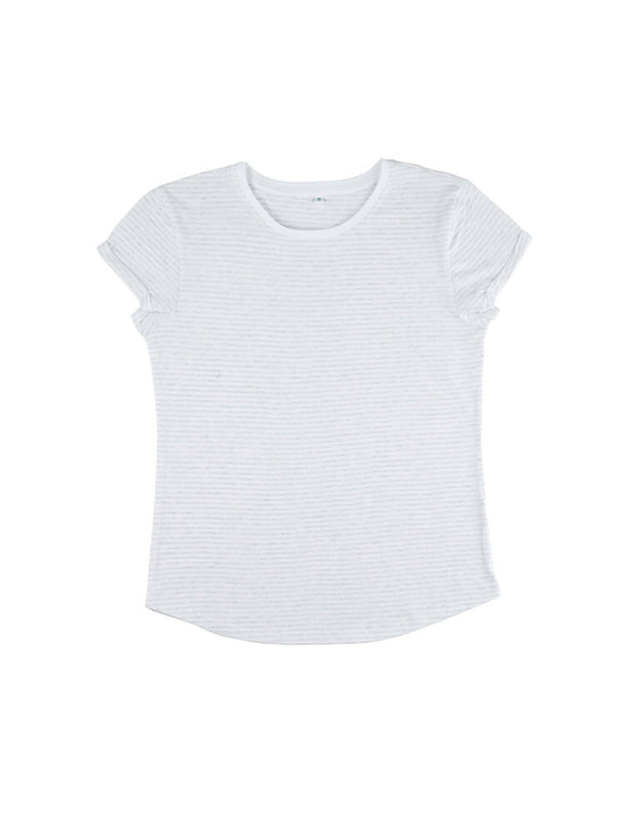 Organic Cotton Rolled Sleeve T-shirt – Women's - Bascora