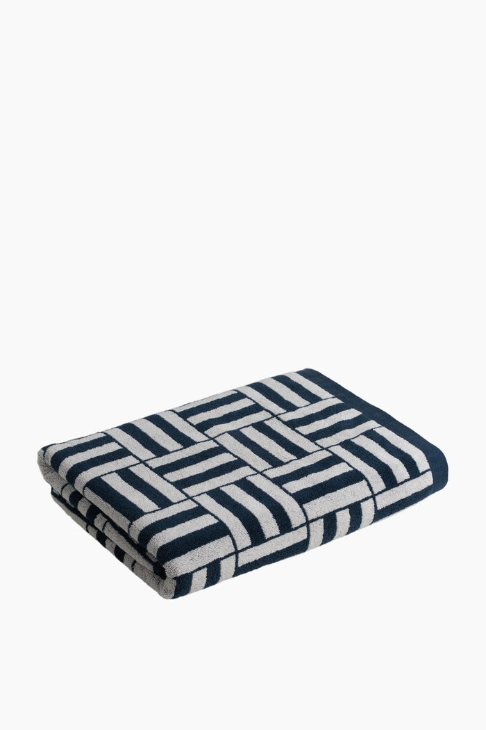 Organic Cotton Weave Towel | Obsidian & Stone