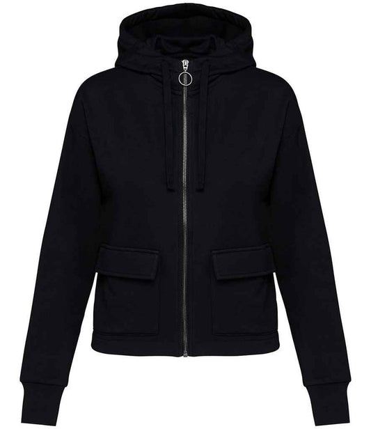 Organic Full Zip Hooded Sweatshirt: Womens