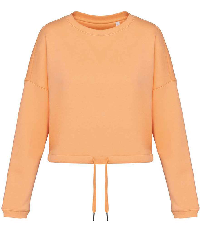 Organic Oversized Cropped Sweatshirt: Womens