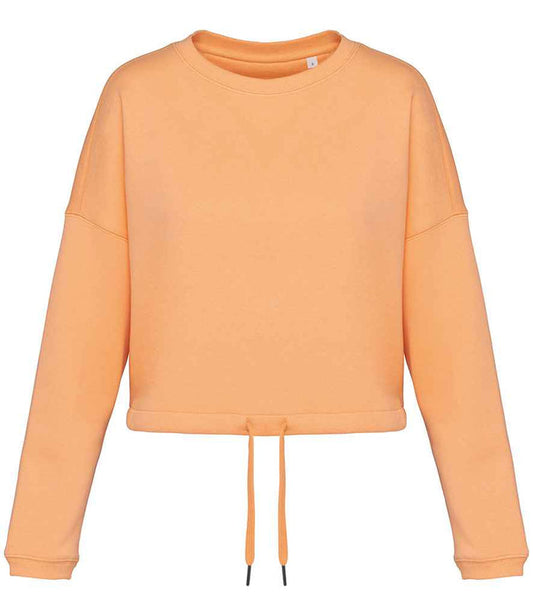 Organic Oversized Cropped Sweatshirt: Womens