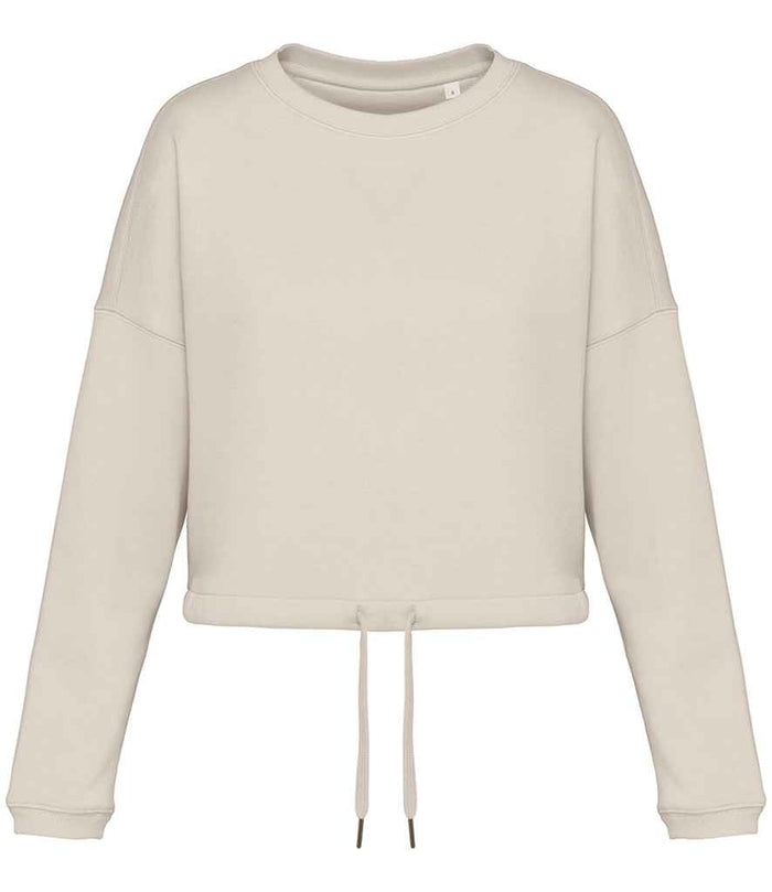 Organic Oversized Cropped Sweatshirt: Womens