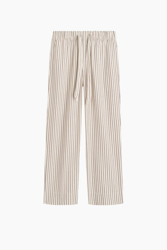 Organic Poplin Striped Sleepwear Pant