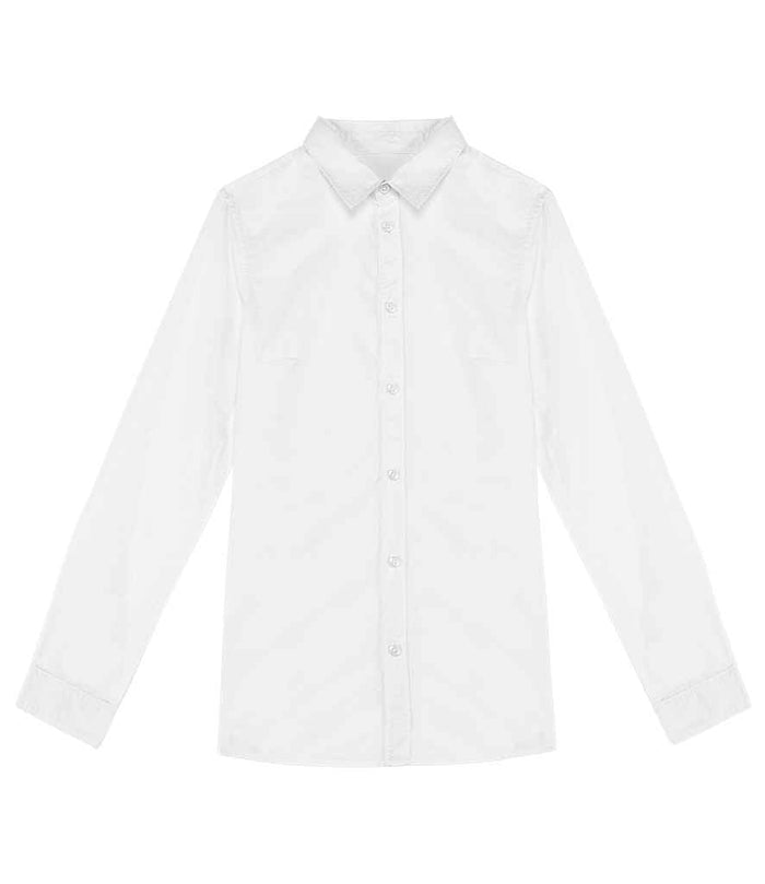 Organic Washed Long Sleeve Shirt: Ladies