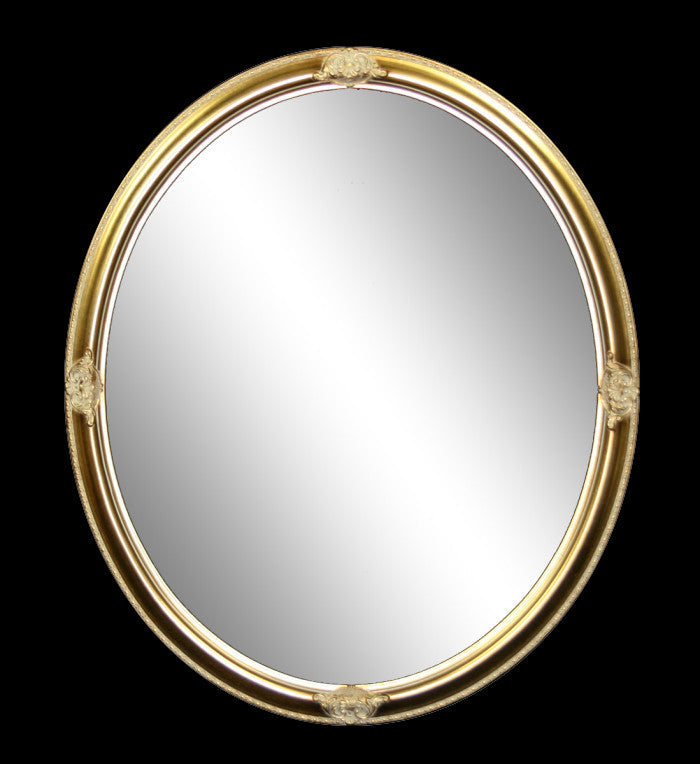 Ornate Oval Framed Mirror # 290