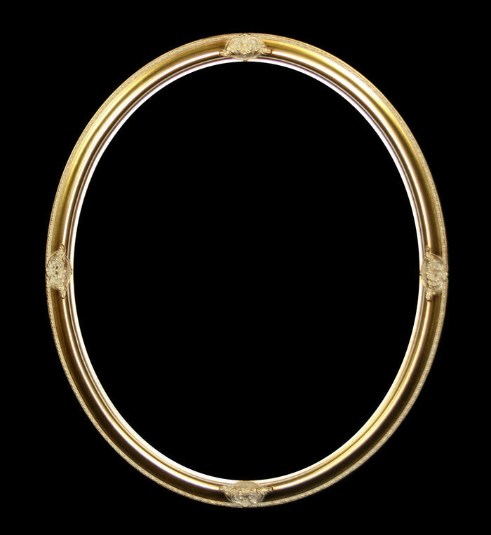 Ornate Oval Framed Mirror # 290