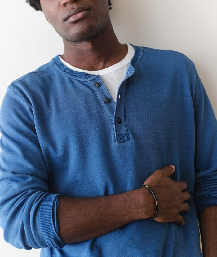 Pacifica Stretch Henley Dark Indigo