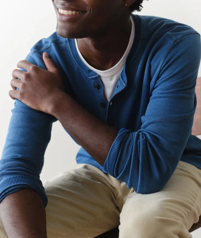 Pacifica Stretch Henley Dark Indigo