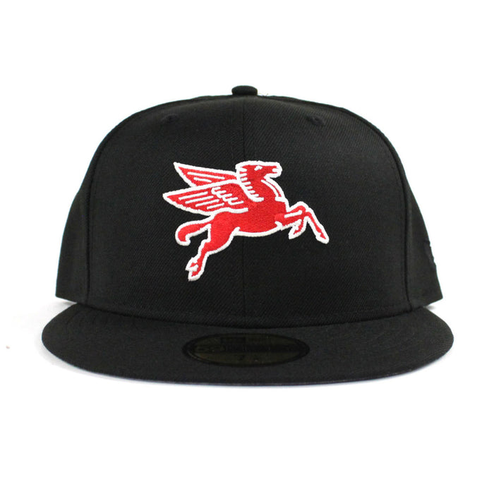 Pegasus Mobil 1 Kevin Harvick NASCAR New Era 59Fifty Fitted Hat (Black Red Gray Under Brim)