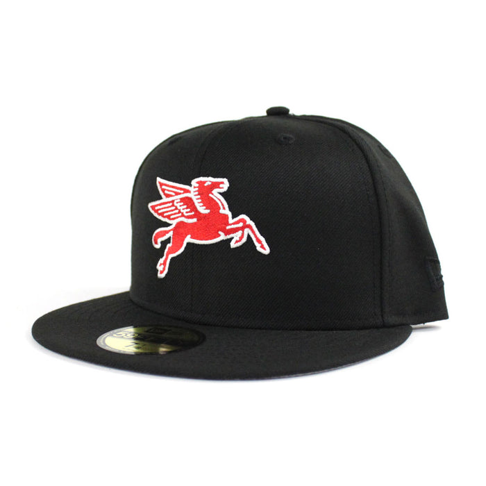 Pegasus Mobil 1 Kevin Harvick NASCAR New Era 59Fifty Fitted Hat (Black Red Gray Under Brim)